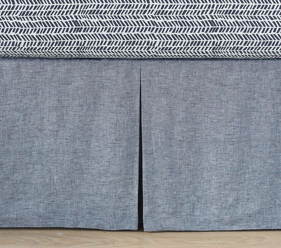Belgian Flax Linen Cot Skirt