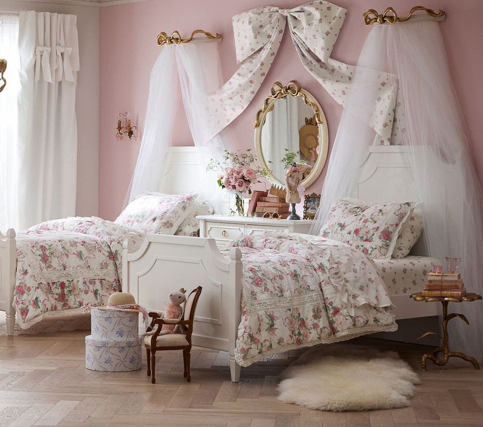 LoveShackFancy Cabbage Rose Bedspread & Pillowcases