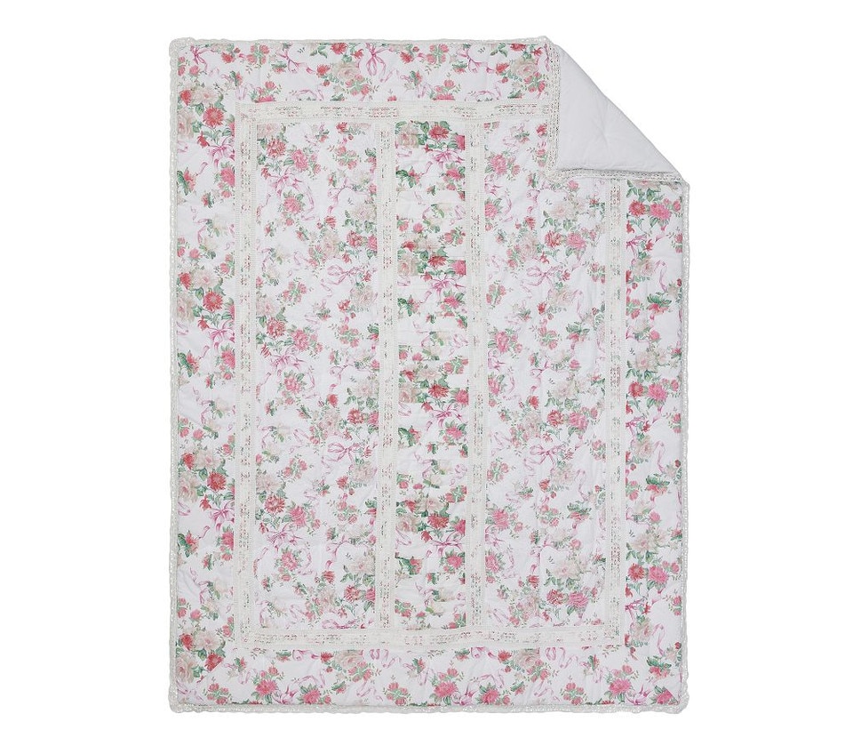 LoveShackFancy Cabbage Rose Bedspread & Pillowcases