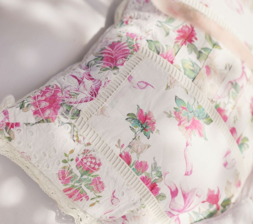 LoveShackFancy Cabbage Rose Bedspread & Pillowcases