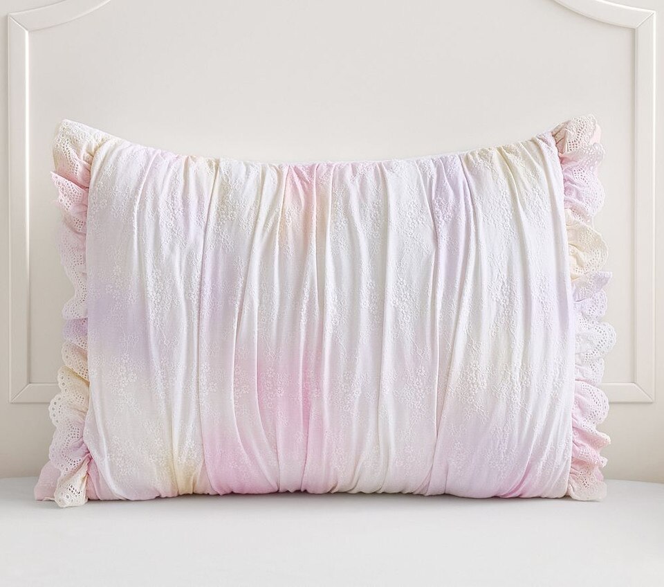 LoveShackFancy Rainbow Tie-Dye Bedspread & Pillowcases