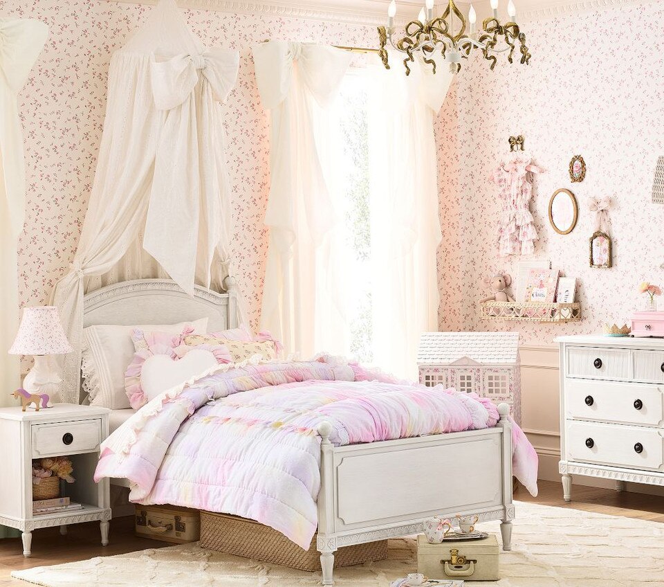 LoveShackFancy Rainbow Tie-Dye Bedspread & Pillowcases