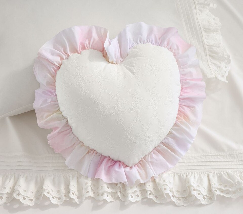 LoveShackFancy Tie-Dye Heart Cushion