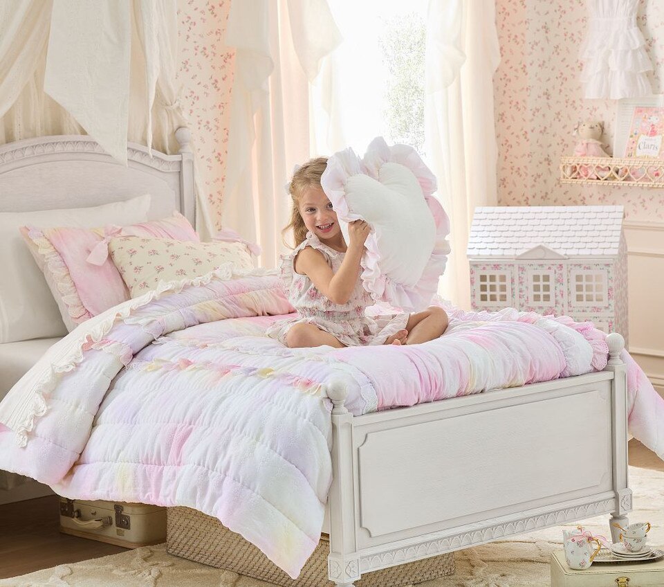 LoveShackFancy Tie-Dye Heart Cushion