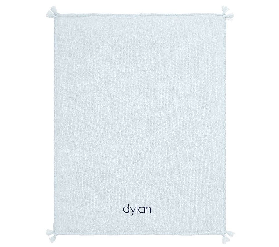 Luxe Cable Knit Sherpa Baby Blanket