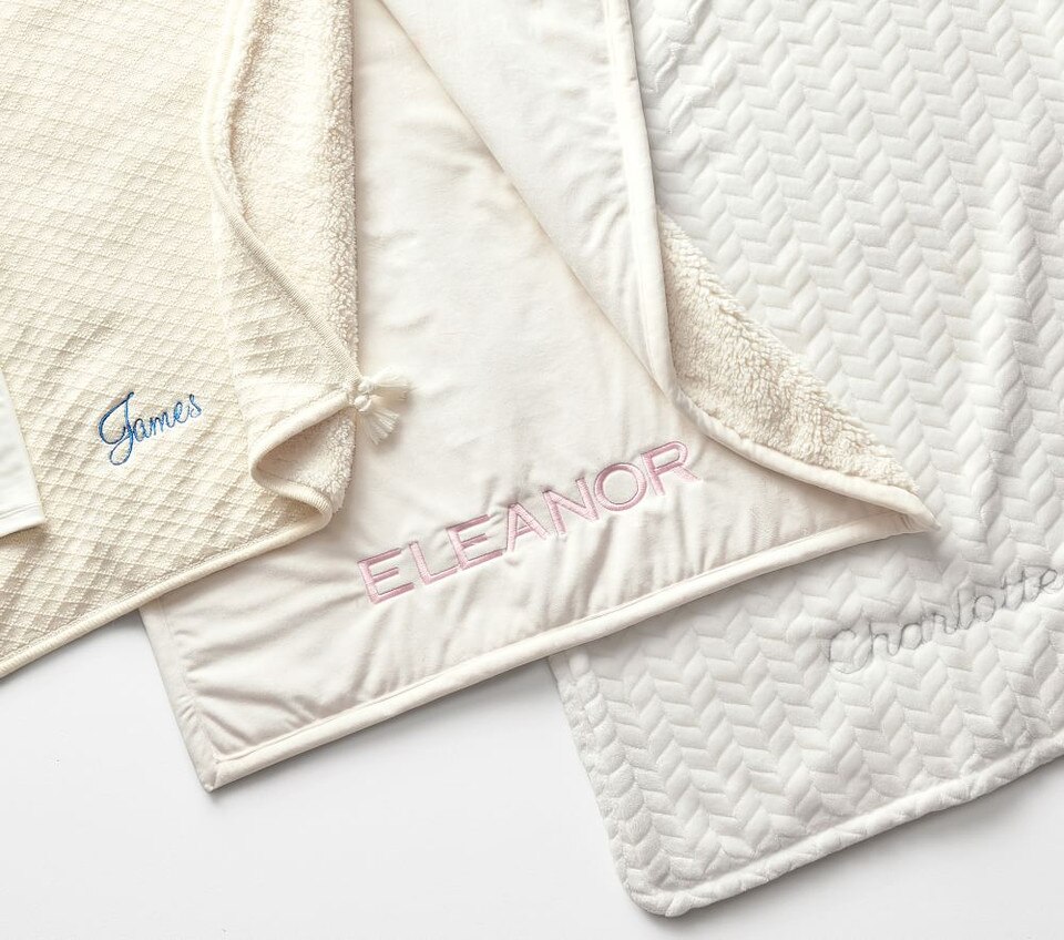 Luxe Cable Knit Sherpa Baby Blanket