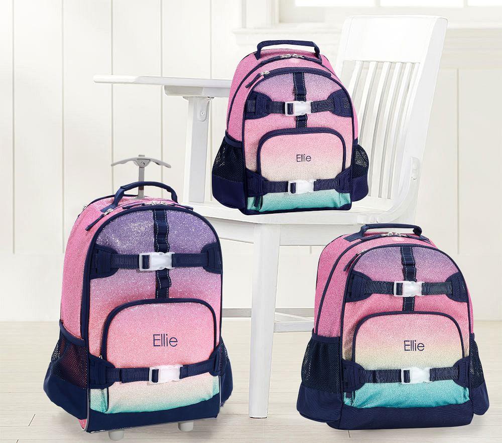 rainbow glitter backpack