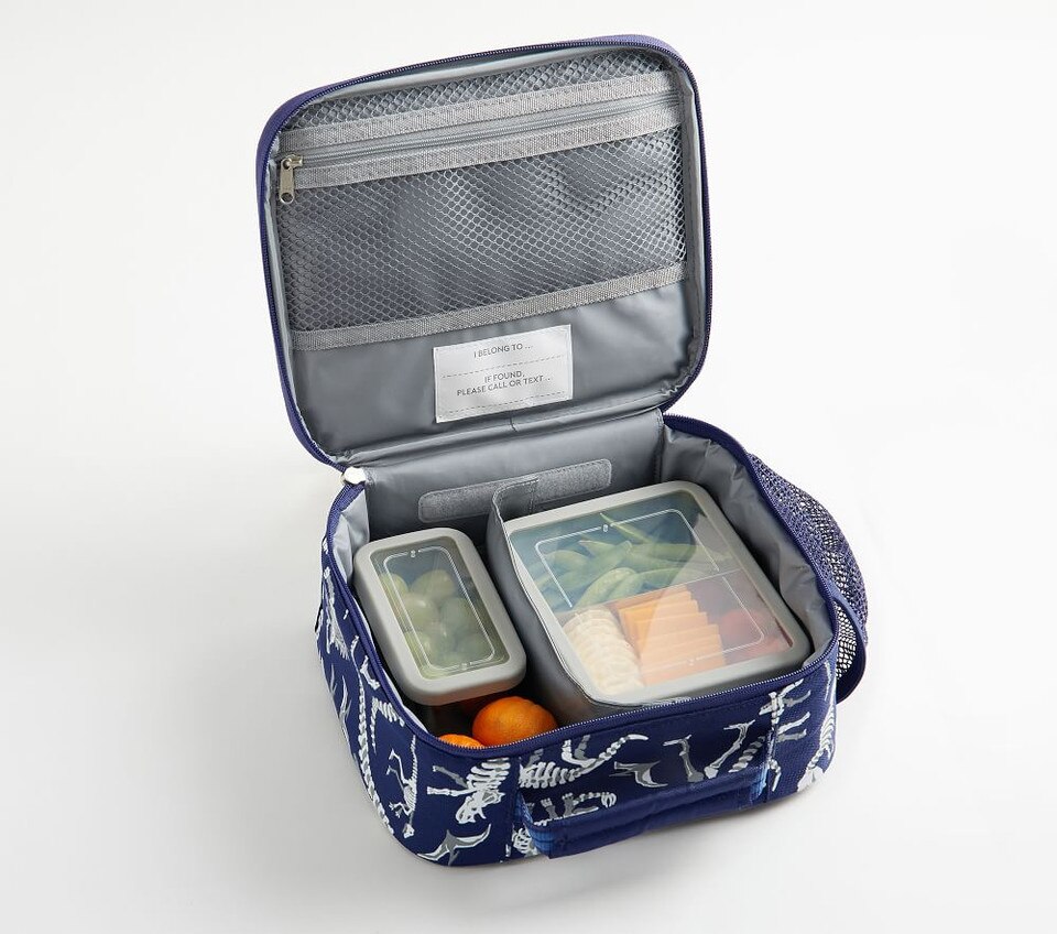 Mackenzie Navy Dino Bones Glow-in-the-Dark Lunch Boxes