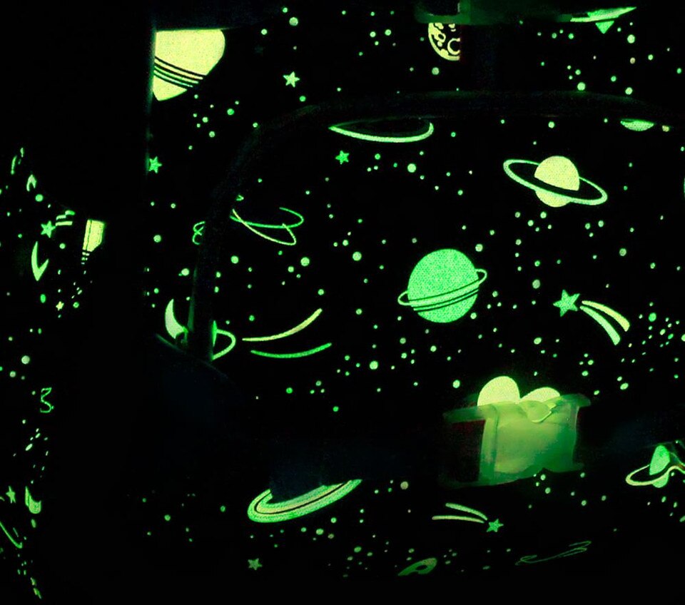 Mackenzie Rainbow Heart Galaxy Glow-in-the-Dark Backpacks