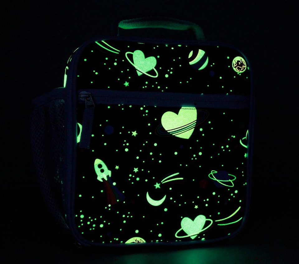 Mackenzie Rainbow Heart Galaxy Glow-in-the-Dark Lunch Boxes