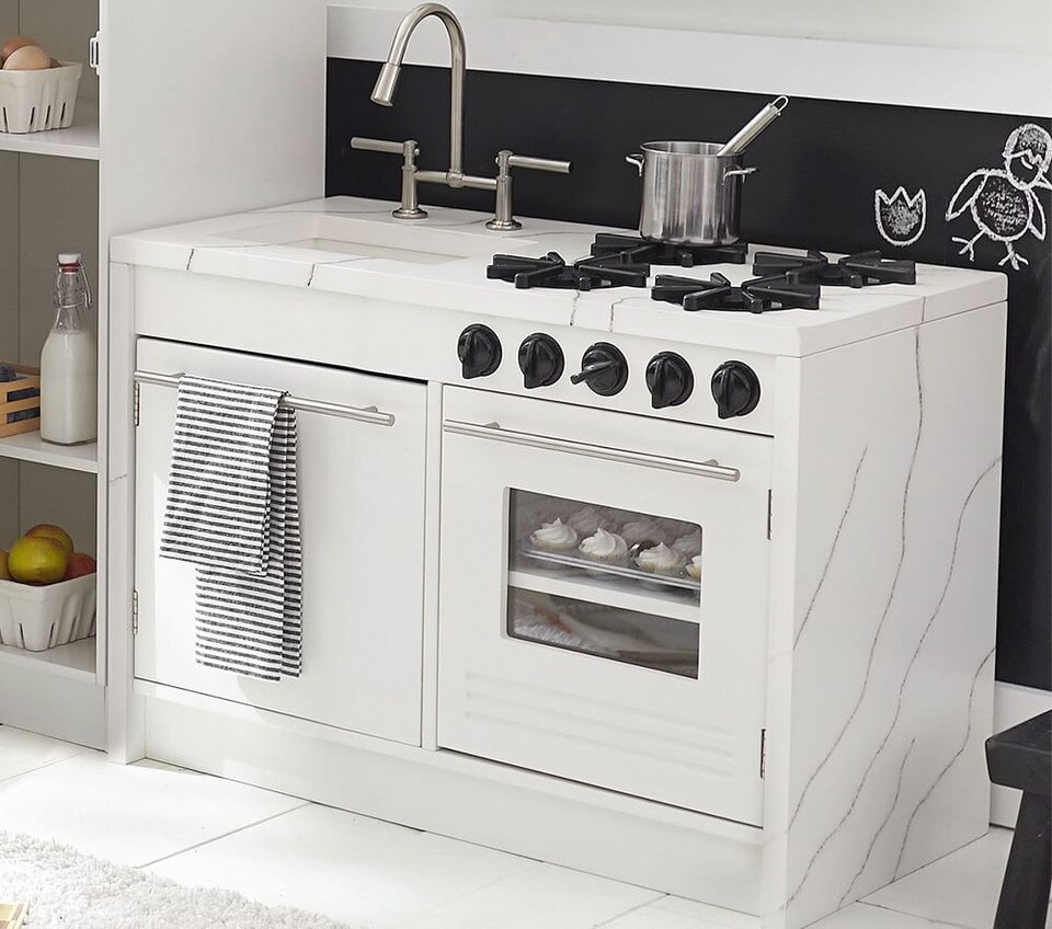 Marble Kitchen Play Sink & Stove