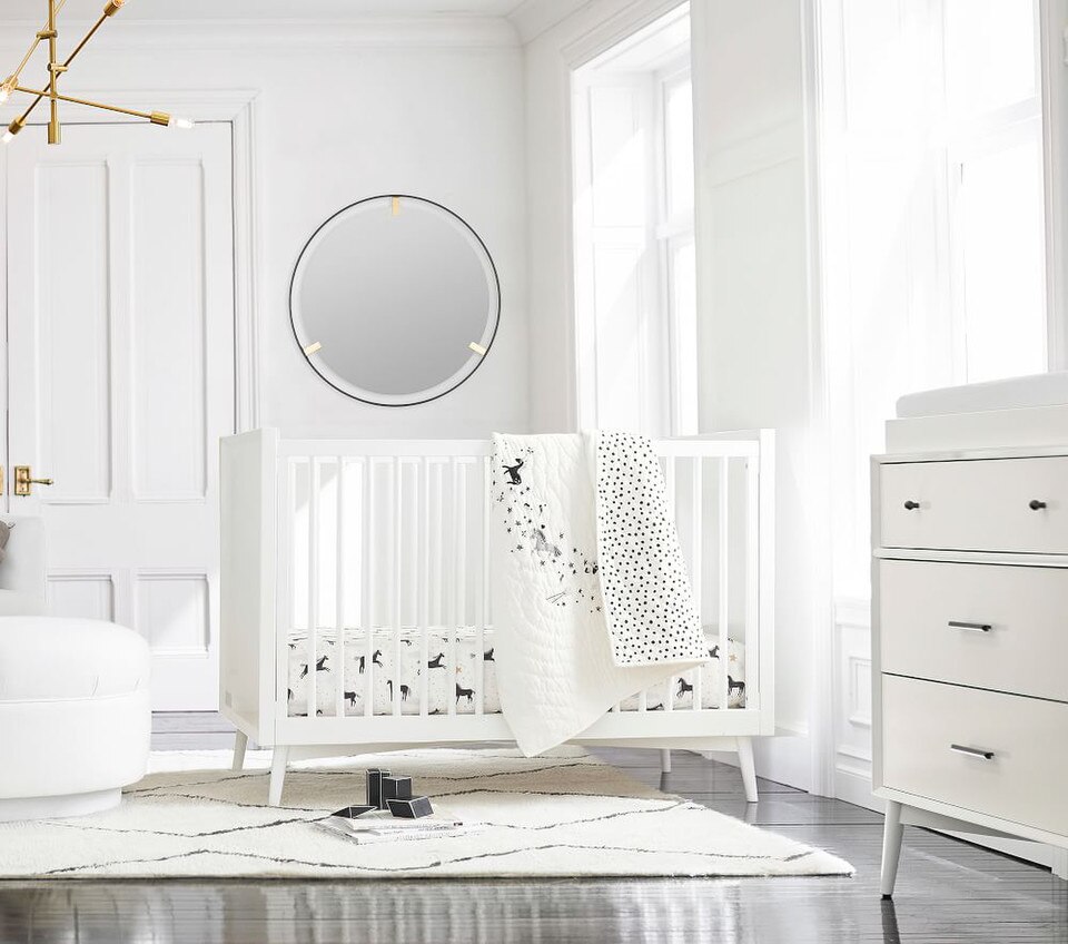 west elm x pbk Mid-Century Convertible Cot