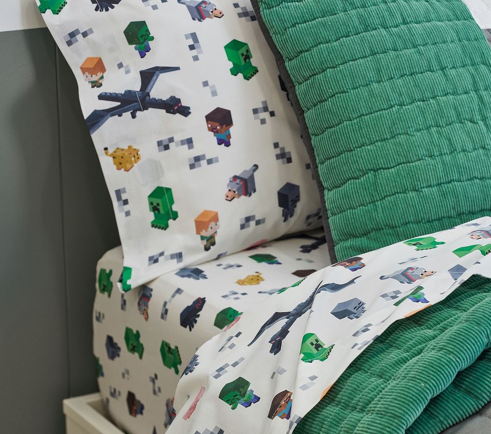Minecraft™ Organic Sheet Set & Pillowcases