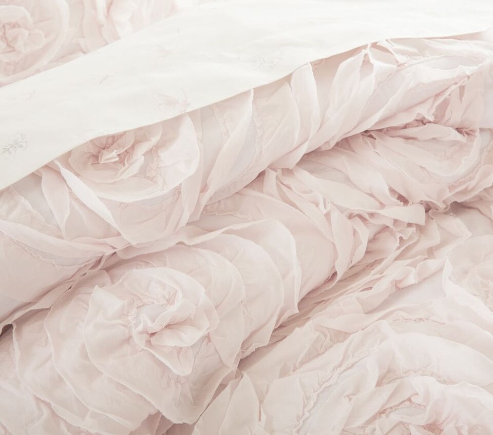 Monique Lhuillier Rosette Bedspread & Pillowcases