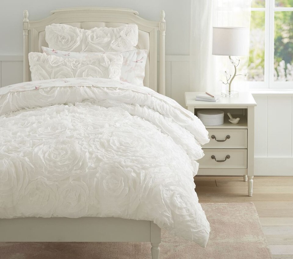 Monique Lhuillier Rosette Bedspread & Pillowcases