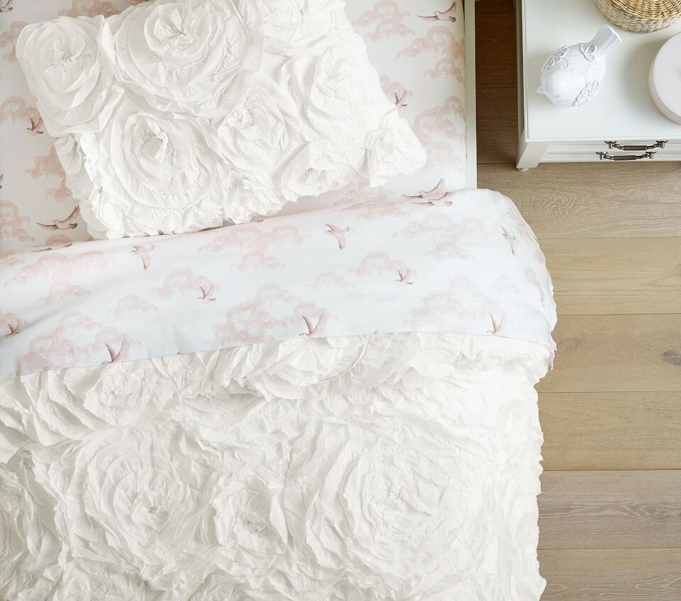Monique Lhuillier Rosette Bedspread & Pillowcases