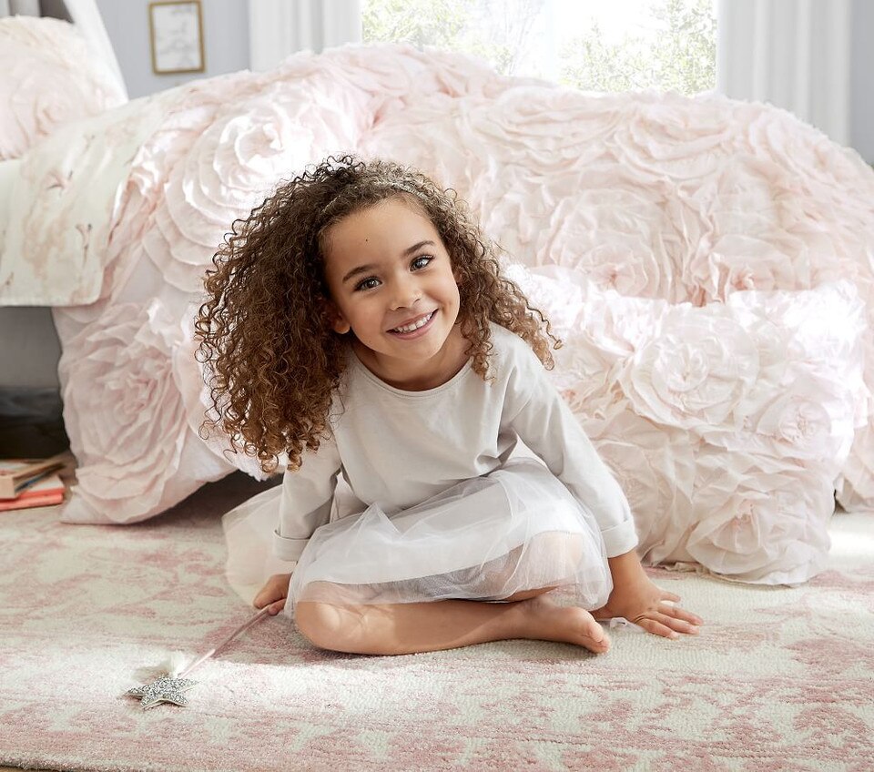 Monique Lhuillier Rosette Bedspread & Pillowcases