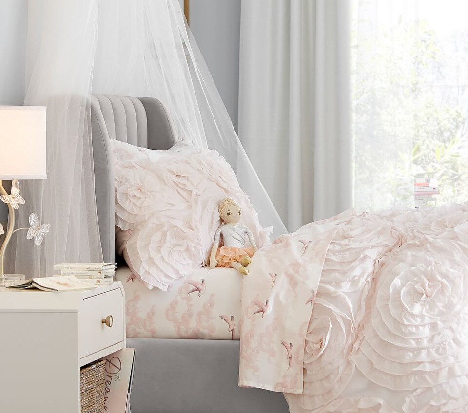 Monique Lhuillier Rosette Bedspread & Pillowcases