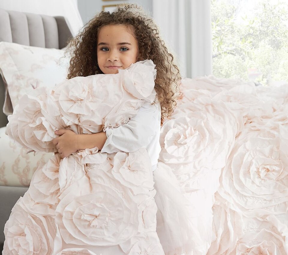 Monique Lhuillier Rosette Bedspread & Pillowcases