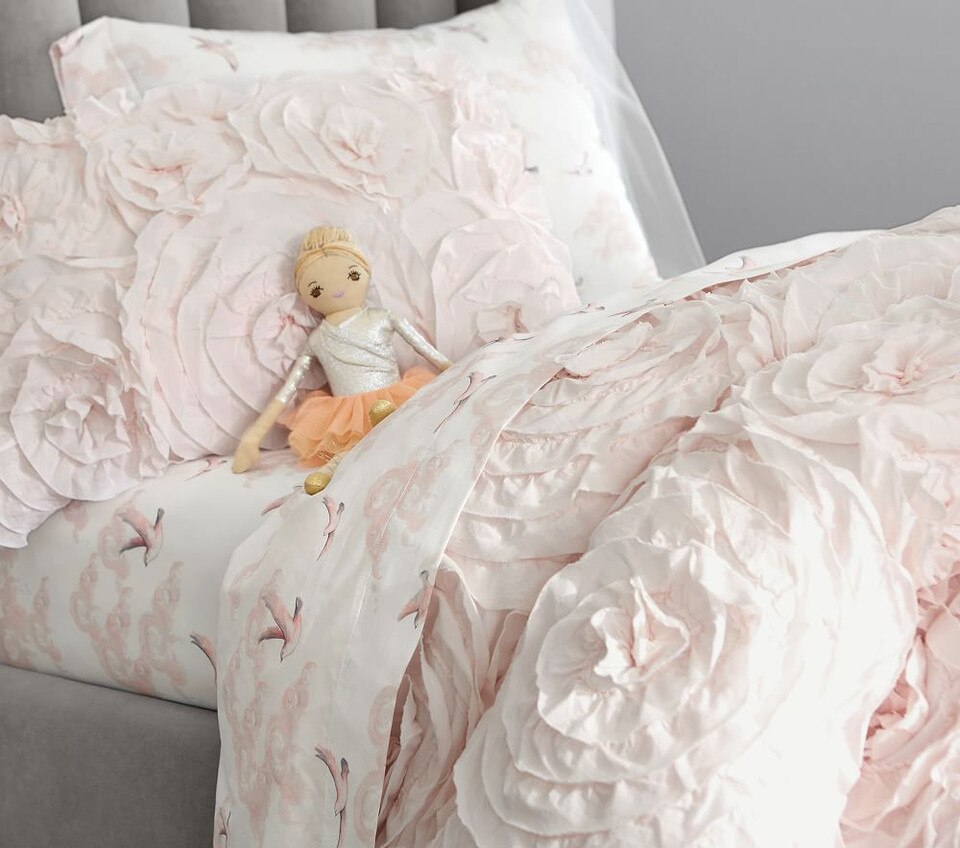 Monique Lhuillier Rosette Bedspread & Pillowcases