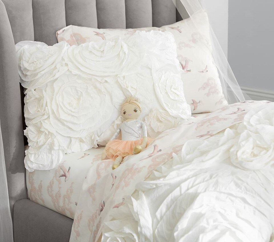 Monique Lhuillier Rosette Bedspread & Pillowcases