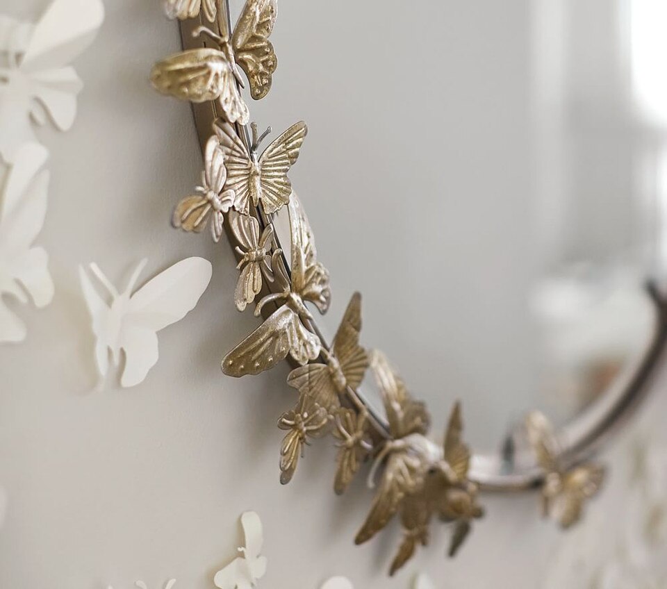 Pottery Barn Butterfly Mirror