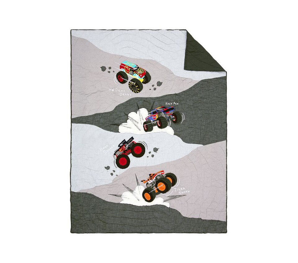 Hot Wheels™ Monster Trucks Bedspread & Pillowcases