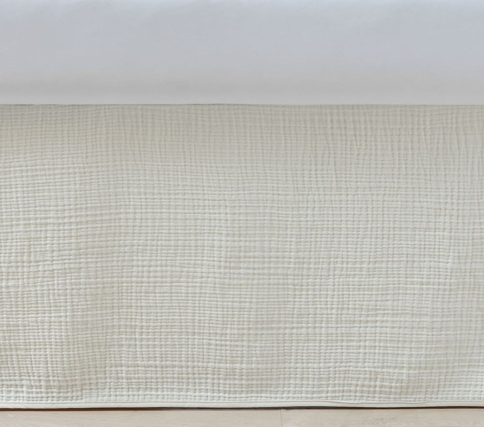 Organic Muslin Crib Skirt