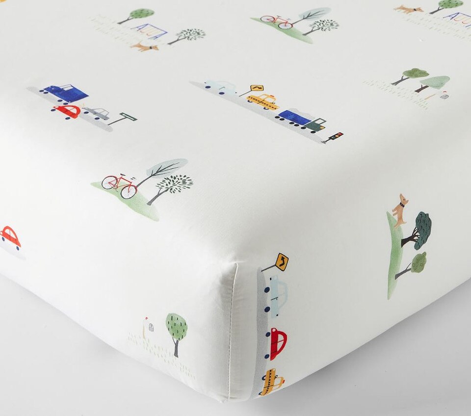 Neighbourhood Organic Cot Fitted Sheet