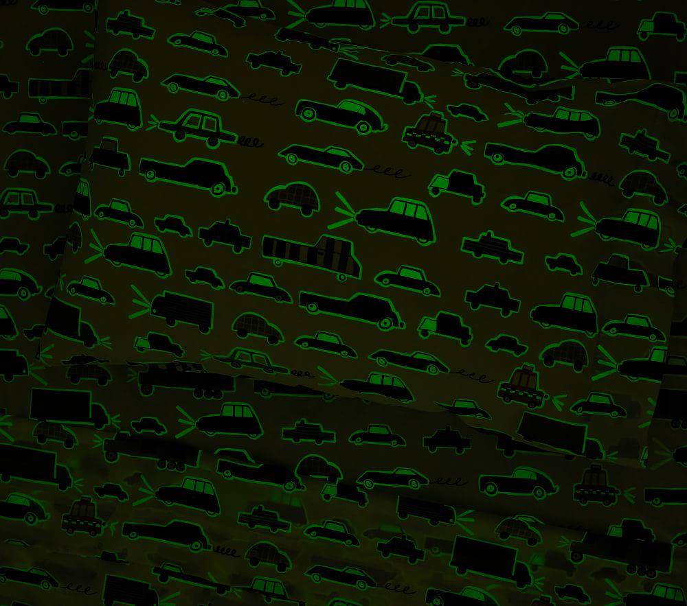 Noah Transportation Glow-in-the-Dark Sheet Set | pottery ...