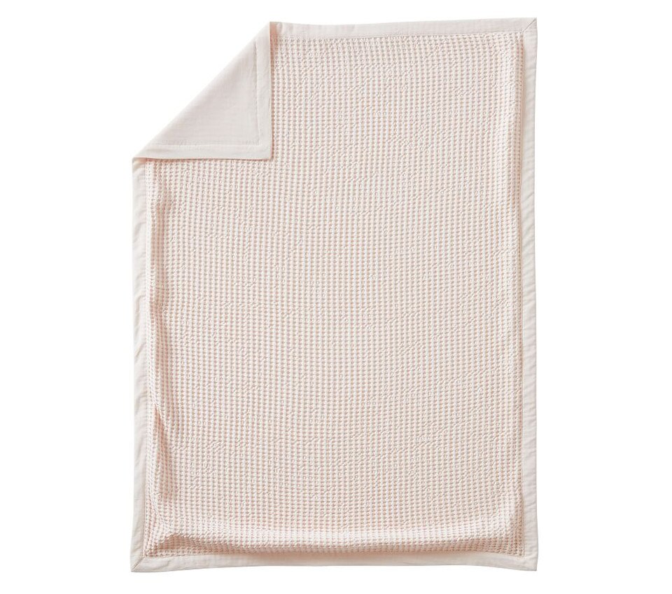 Cotton Tencel® Waffle Knit Baby Blanket