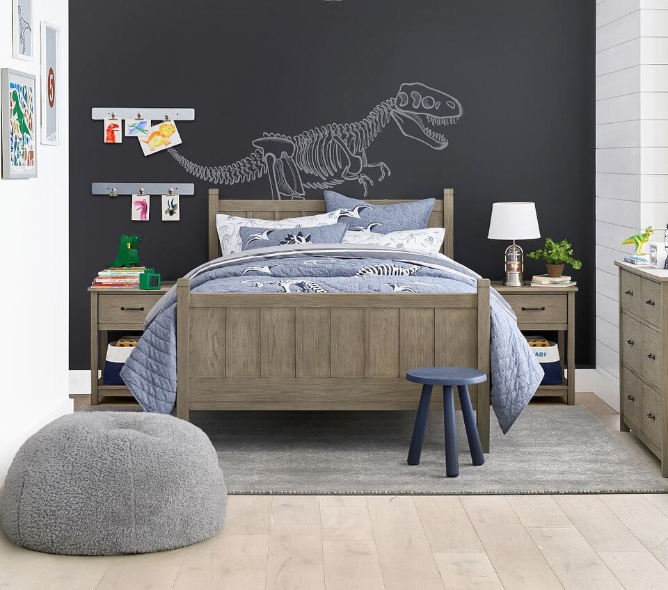 Organic Dino Bones Glow-in-the-Dark Sheet Set - Pillowcase, Standard