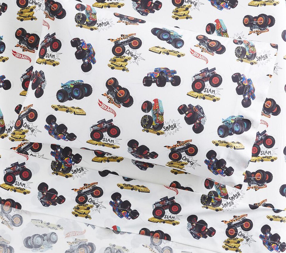 Hot Wheels™ Monster Trucks Organic Sheet Set & Pillowcases