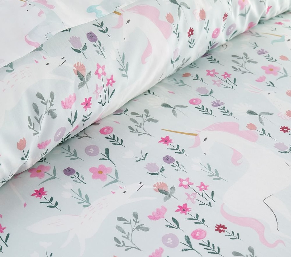 Organic Mystical Unicorn Duvet Cover
