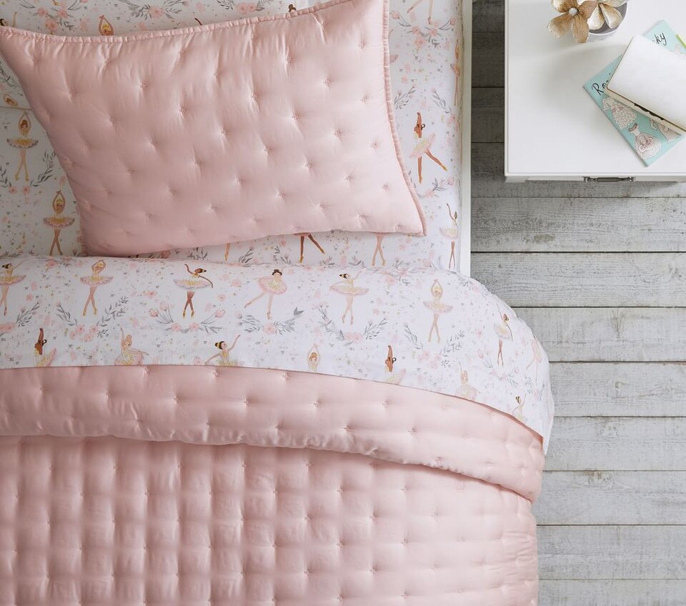 Organic Ballerina Sheet Set, Pink Multi