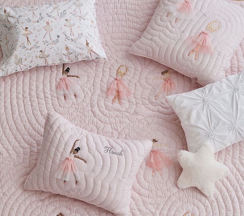 Organic Ballerina Sheet Set, Pink Multi