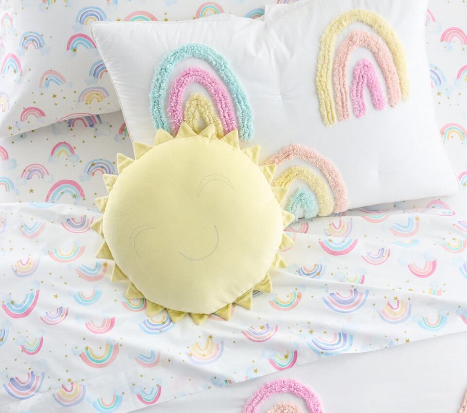 Rainbow Cloud Organic Sheet Set & Pillowcases