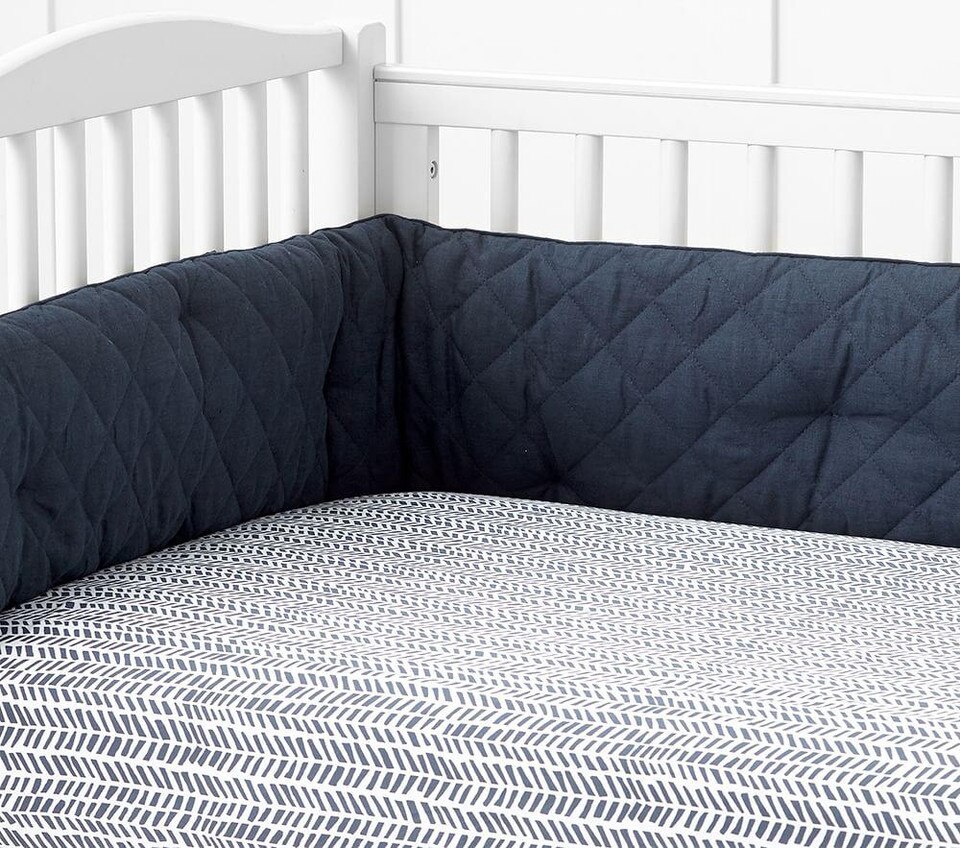 Organic Sateen Arrow Mini Cot Fitted Sheet