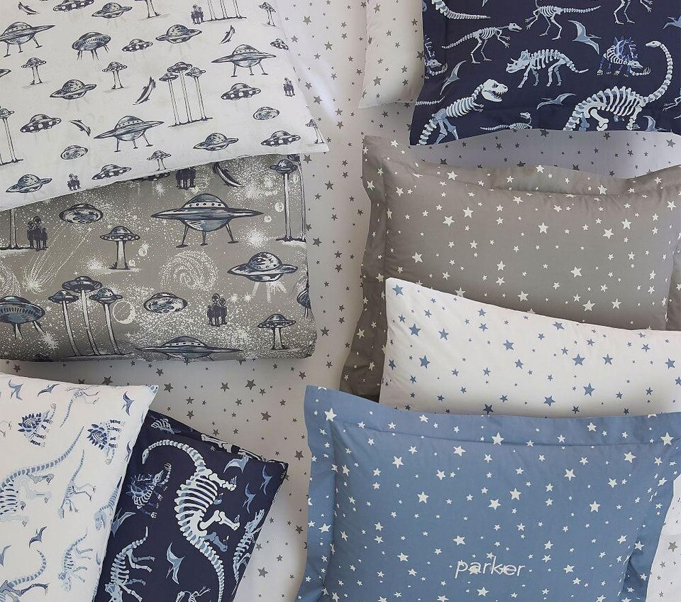 Organic Shining Star Glow-in-the-Dark Duvet Cover
