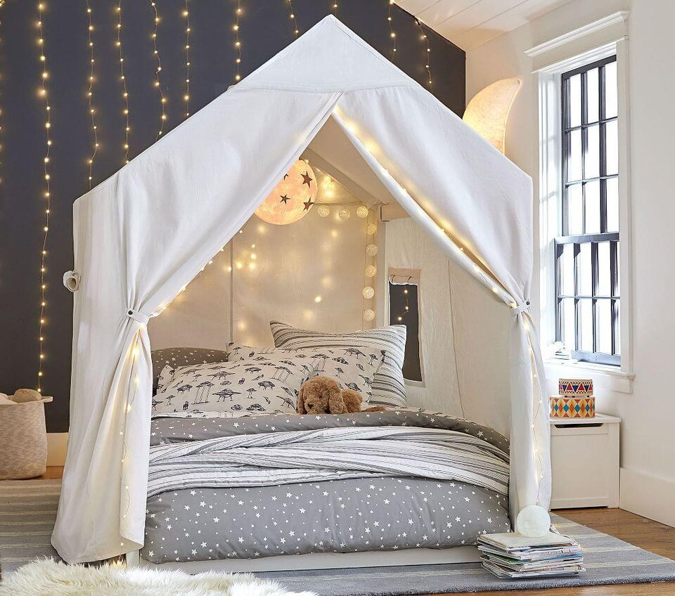 Organic Shining Star Glow-in-the-Dark Duvet Cover