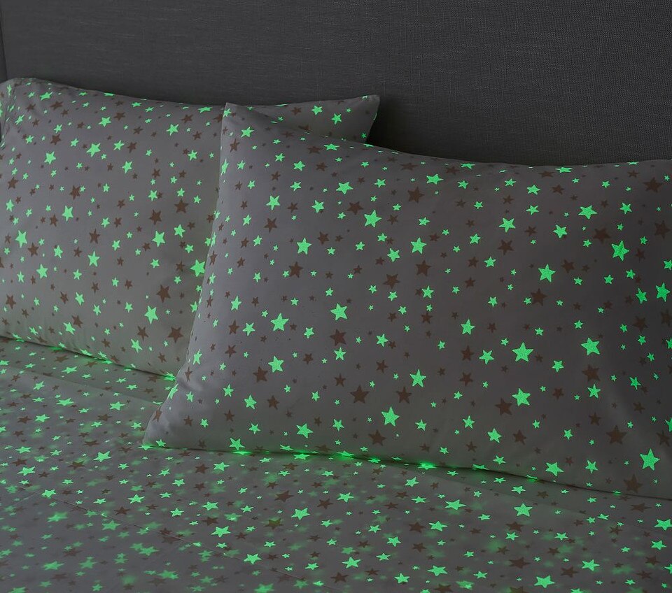 Shining Star Glow-in-the-Dark Sheet Set & Pillowcases