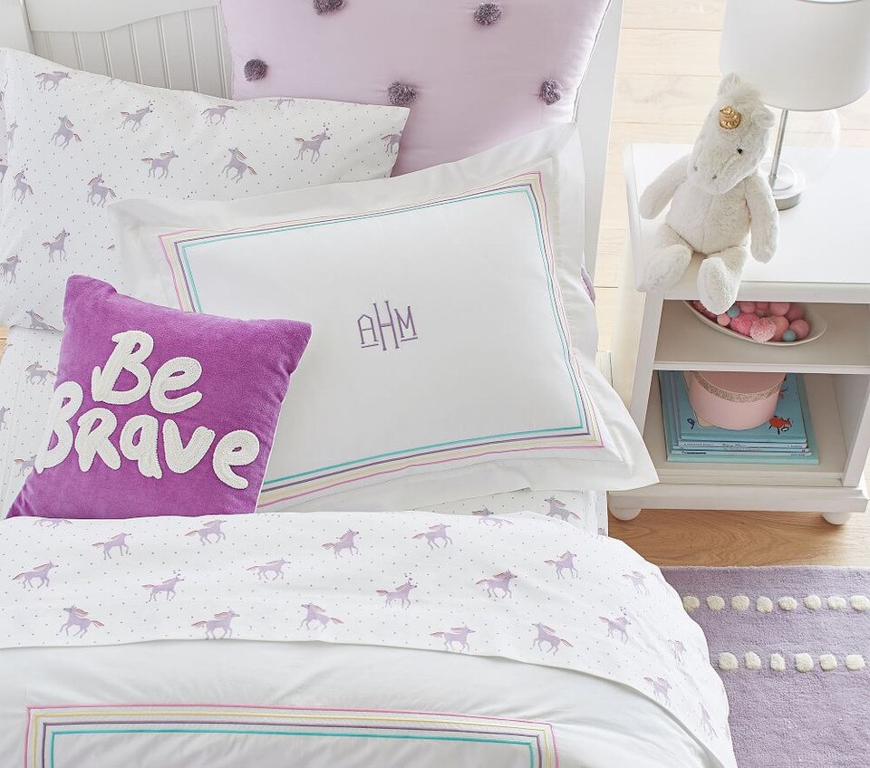 Organic Unicorn Rainbow Sheet Set