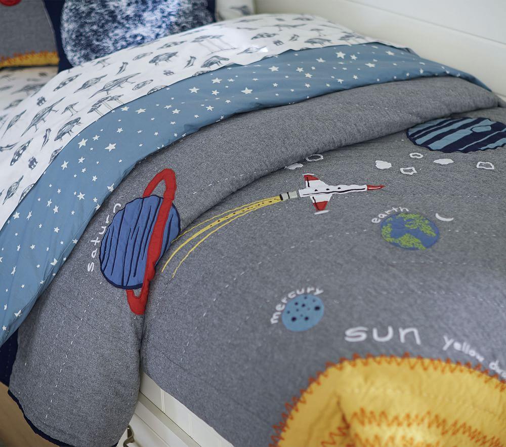 Outer Space Bedspread Pottery Barn Kids Uk