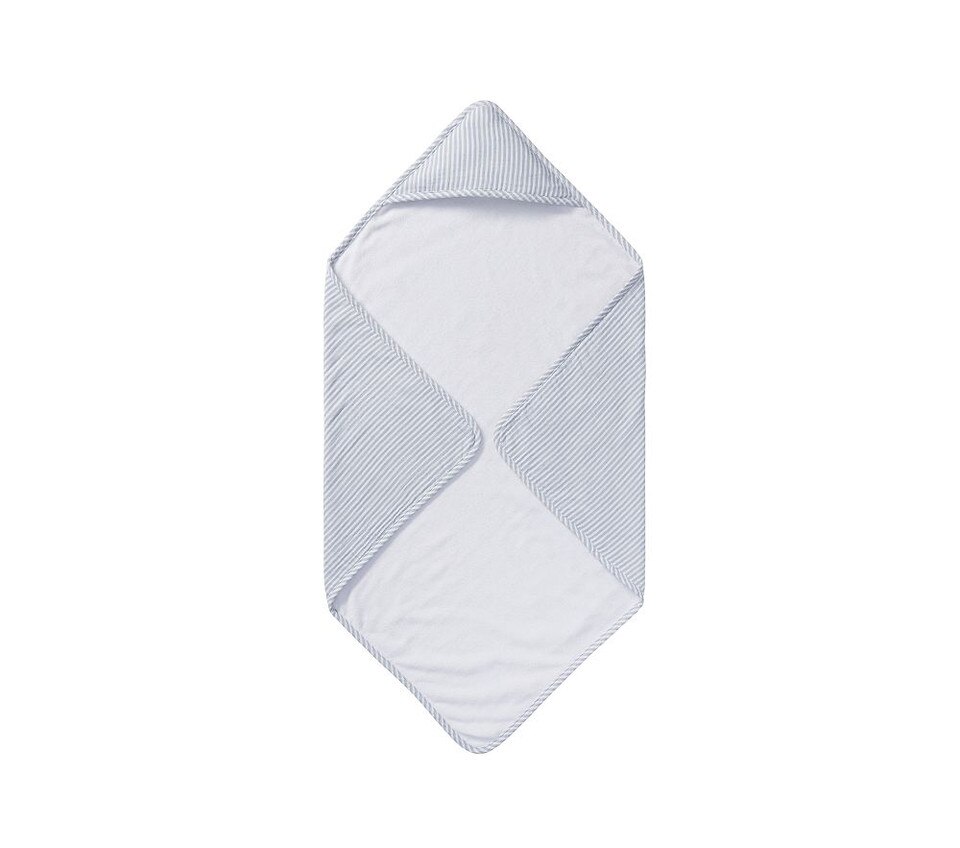 Oxford Stripe Baby Hooded Towel