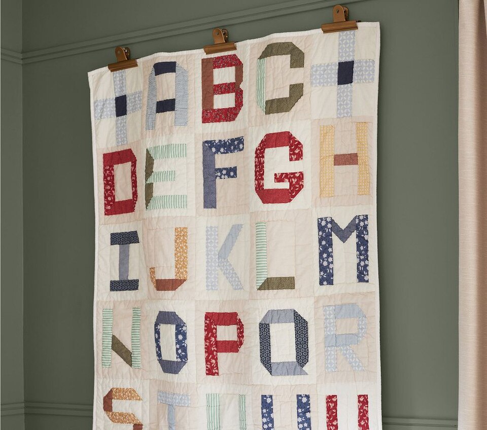 Patchwork ABC Baby Bedspread