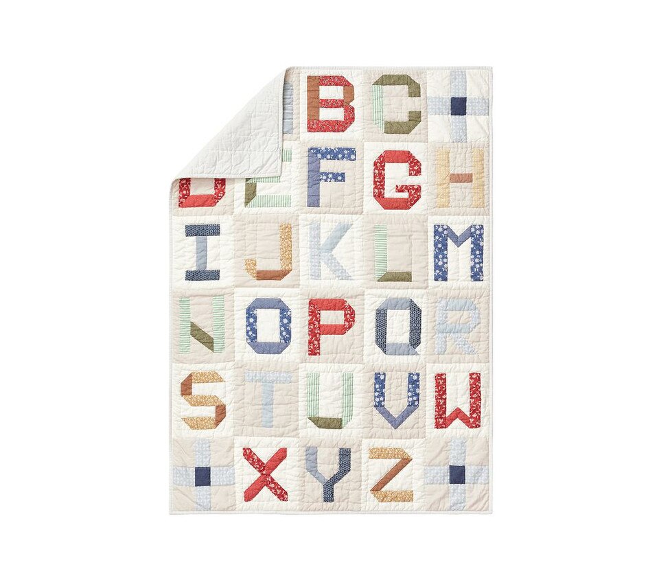 Patchwork ABC Baby Bedspread