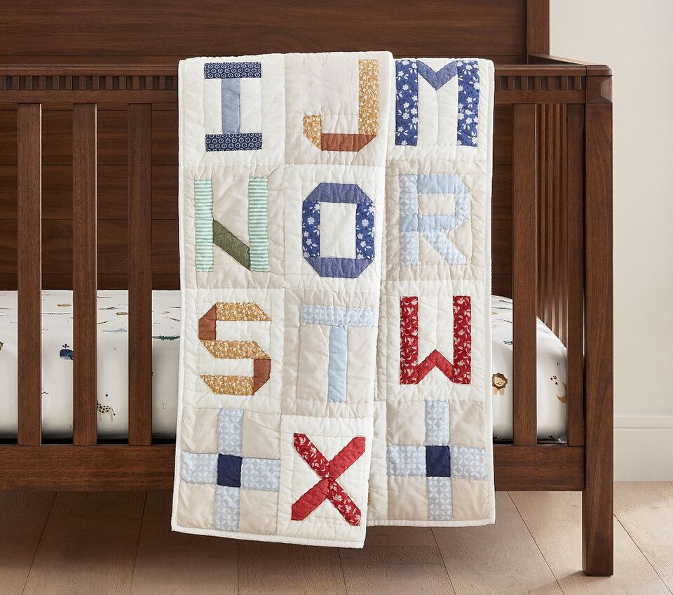 Patchwork ABC Baby Bedspread