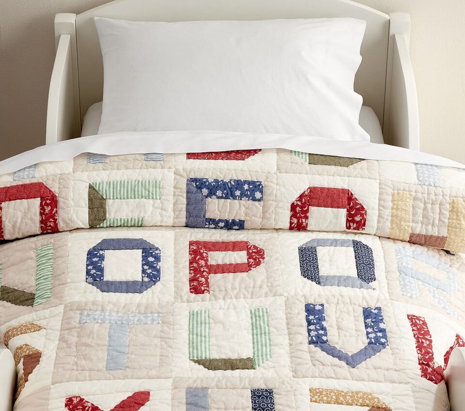 Patchwork ABC Baby Bedspread