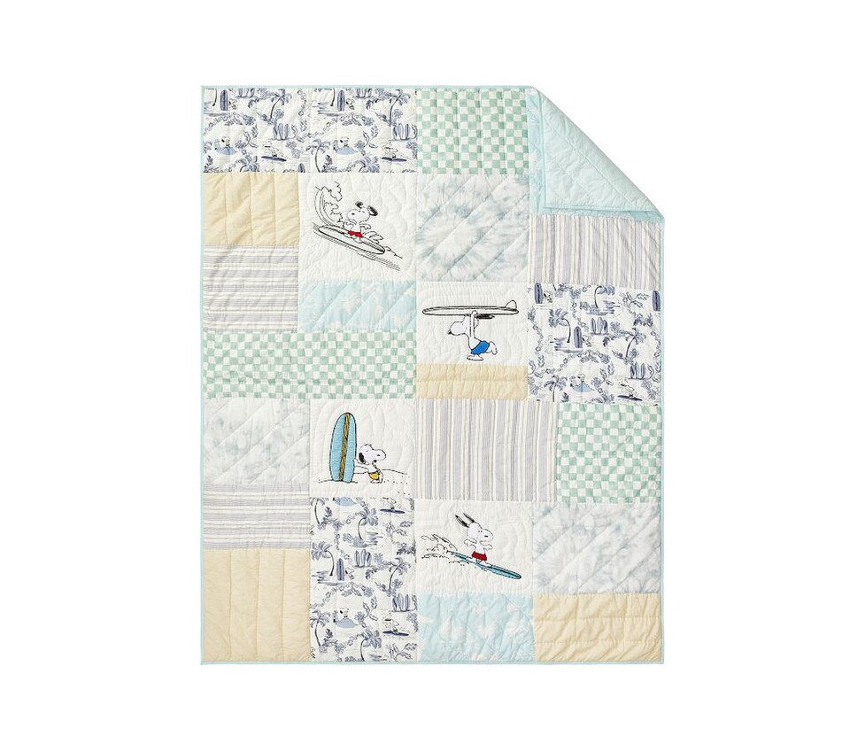 Peanuts® Snoopy® Surf Bedspread & Pillowcases