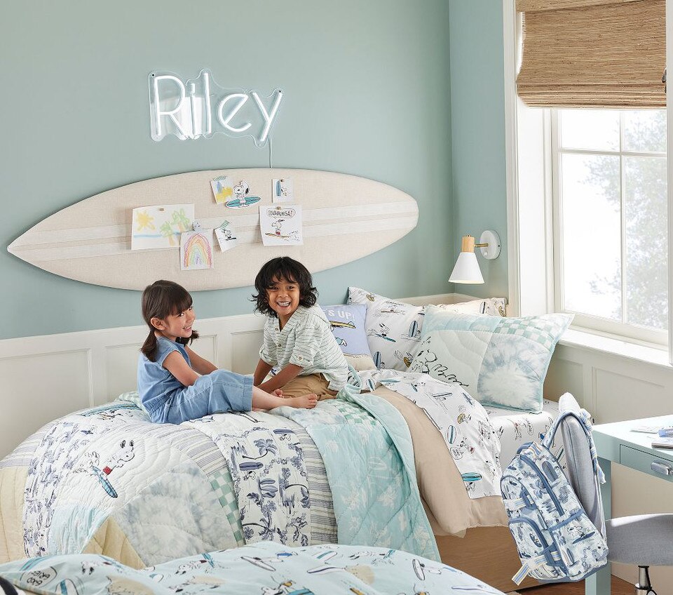 Peanuts® Snoopy® Surf Bedspread & Pillowcases